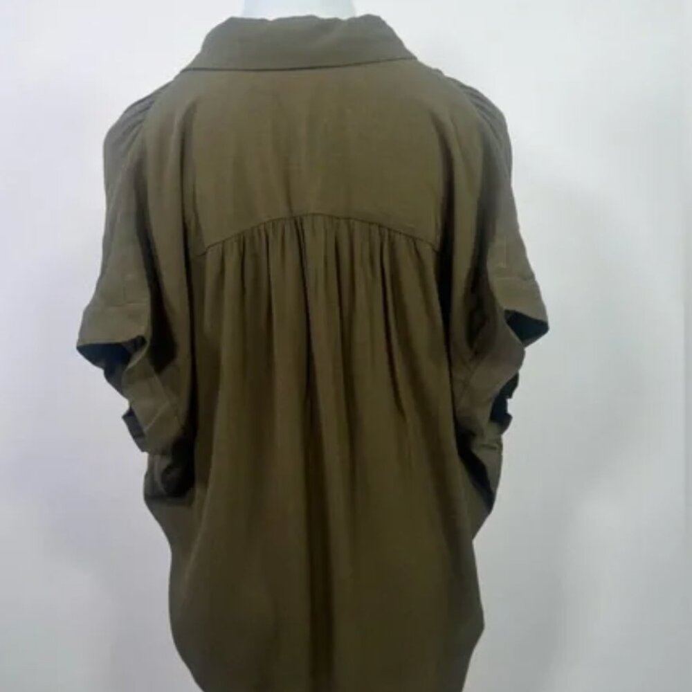 Madewell Central Drapey Olive Green Size XL